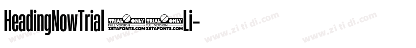HeadingNowTrial 42Li字体转换